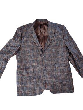 Jack Victor Plaid Blazer Sport Coat Jacket Vintage See desc for measurements